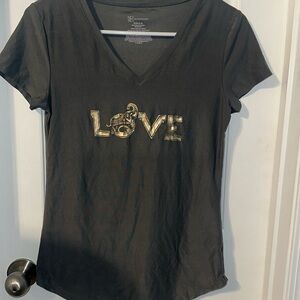 Size small shirts - pink TekGear & grey No Boundaries love elephant